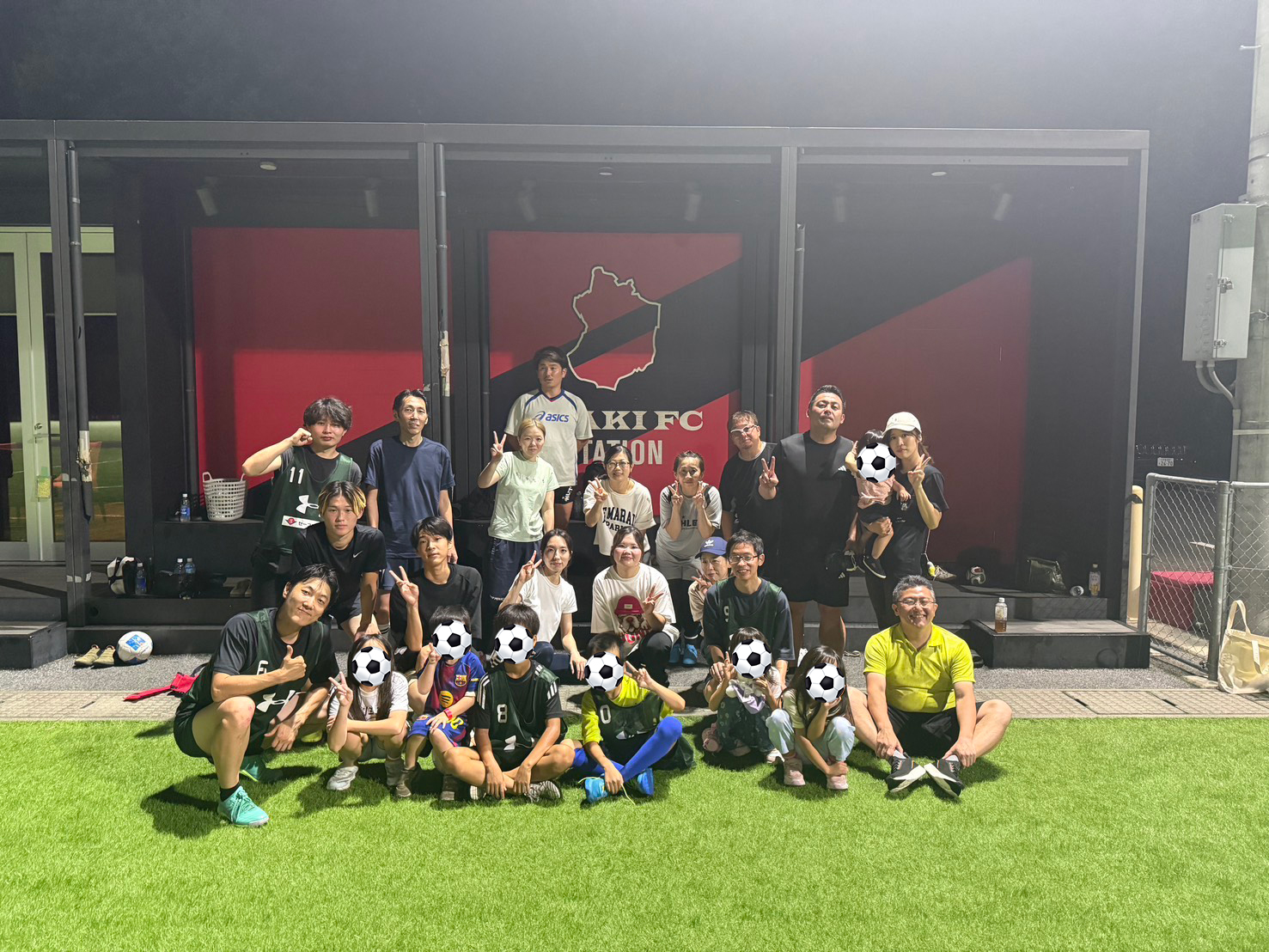 いわきFC パートナーフットサル交流会の集合写真